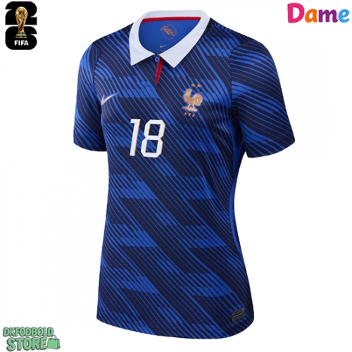 Frankrig Warren Zaire-Emery #18 Replika Hjemmebanetrøje Dame VM 2026 Kortærmet